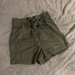 Women’s High Waisted Tie Waist Shorts